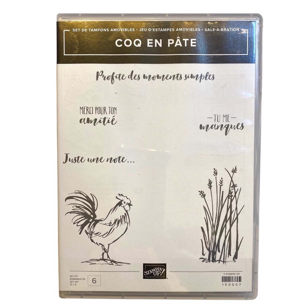 🍒 Stampin’Up! 🍒 “Coq en pâte” Stamp set.